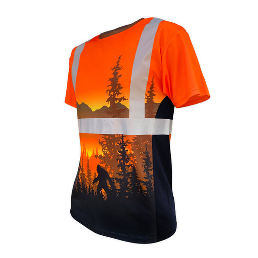 SS360º Wildland Sasquatch - Orange - Class 2 - Type-R - UPF 40 - Reflective Safety Shirt