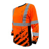 SS360º American Grit - Orange - Class 3 - Type-R - Reflective Safety Long Sleeve Tee