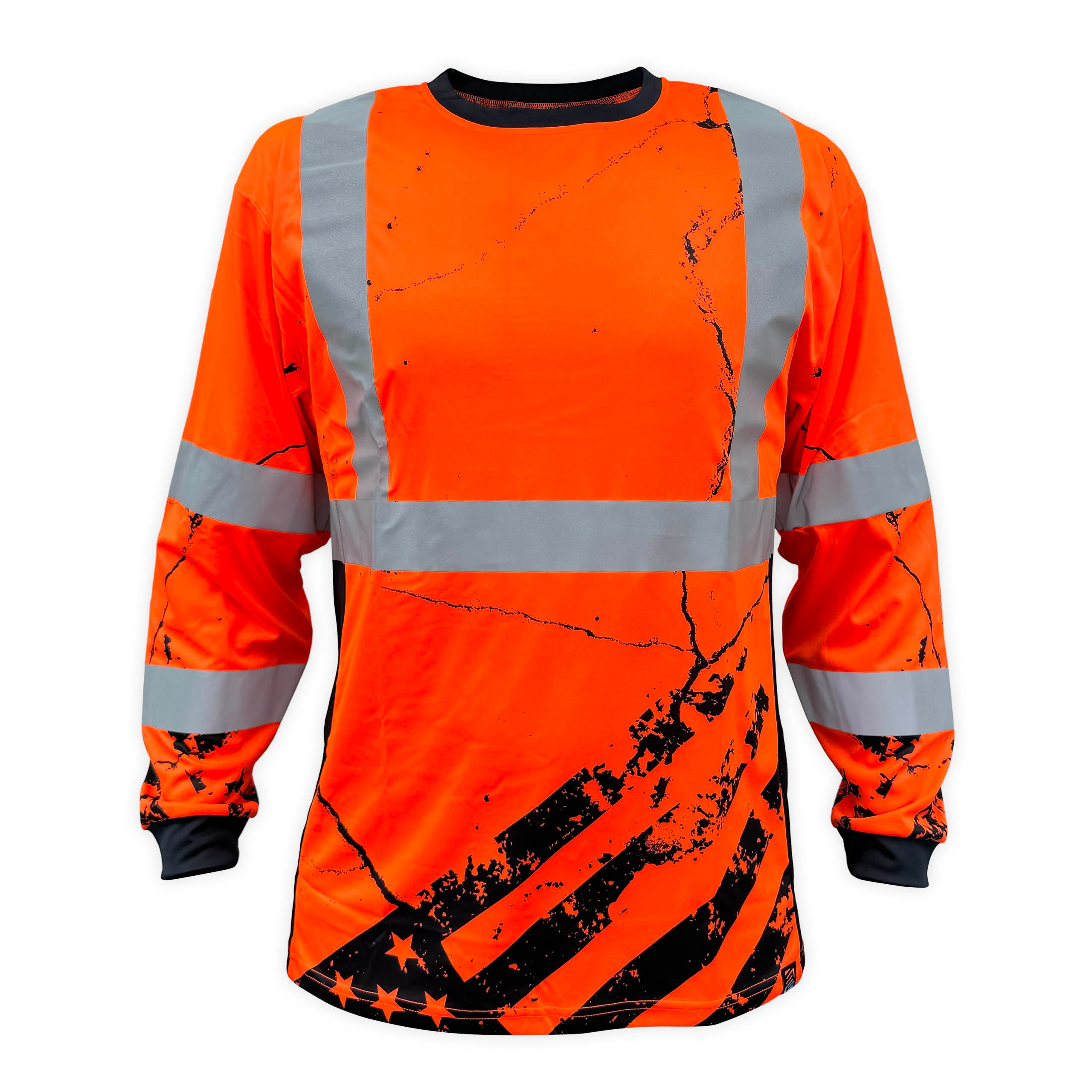 American Grit Orange Class 3 Type-R Reflective Safety Hoodie
