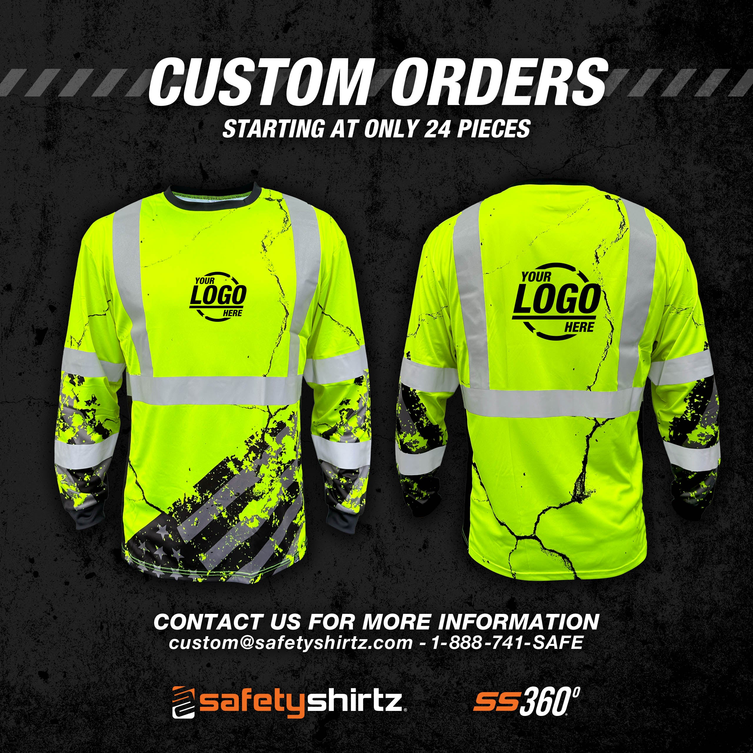 American Grit Yellow Class 3 Type-R Reflective Long Sleeve