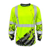 SS360º American Grit - Yellow - Class 3 - Type-R - UPF 40 - Reflective Long Sleeve Safety Shirt