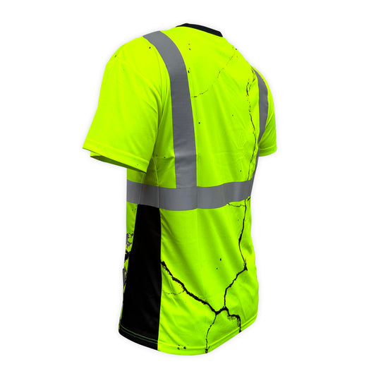 SS360º American Grit - Yellow - Class 2 - Type-R - UPF 40 - Reflective Safety Shirt