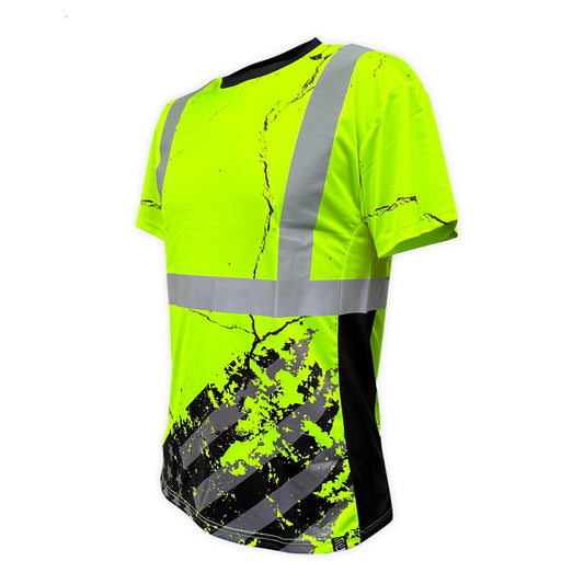 SS360º American Grit - Yellow - Class 2 - Type-R - UPF 40 - Reflective Safety Shirt