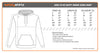 Oregon Safety Hoodie size chart