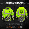 SS360º American Grit - Yellow - Class 3 - Type-R - Reflective Waterproof Safety Rain Jacket - Custom Orders