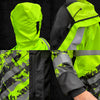 SS360º American Grit - Yellow - Class 3 - Type-R - Reflective Waterproof Safety Rain Jacket - Product Detail Images