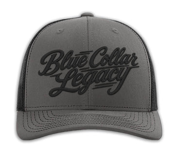 Grays Harbor - Blue Collar Legacy Snapback Hat - Gray/Black Mesh