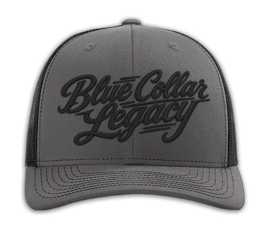 Grays Harbor - Blue Collar Legacy Snapback Hat - Gray/Black Mesh