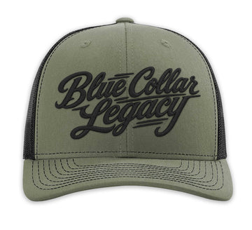 Sedro-Woolley - Blue Collar Legacy Snapback Hat - Military Green/Black Mesh