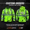 SS360° Backwoods Camo - Yellow (Safety Green) - Class 3 - Type-R - Reflective Safety Hoodie - Custom Orders