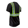 SS360º Stealth Basic Black - Enhanced Visibility - UPF 40 - Reflective Safety Shirt