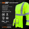SS360º Basic - Yellow - Long Sleeve Class 3 - Type-R - UPF 40 - Reflective Safety Tee