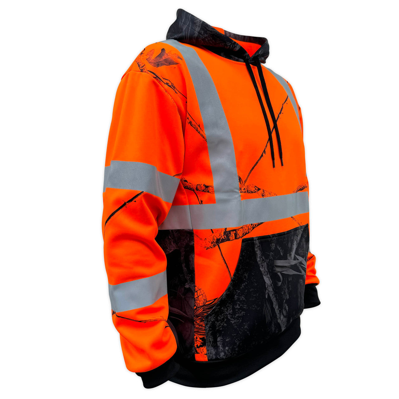 SS360º Daybreak Camo - Orange - Class 3 - Type-R - Reflective Safety Hoodie