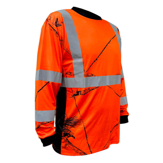 SS360º Daybreak - Orange - Class 3 - Type-R - Reflective Safety Long Sleeve Tee