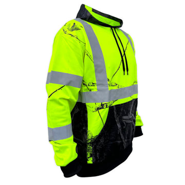 SS360º Daybreak Camo - Yellow - Class 3 - Type-R - Reflective Safety Hoodie