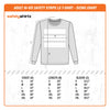 Adult Long Sleeve Tee - Size Chart