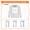 Adult Long Sleeve Tee - Size Chart