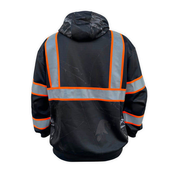 SS360º Stealth Nightfall Camo - Black - Type-O - Enhanced Visibility - Reflective Hoodie