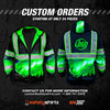 SS360º Northern Lights Zip-Up - Black - Type-O - Enhanced Visibility - Reflective Safety Hoodie