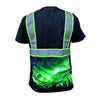 SS360º Northern Lights - Black - UPF 40 - Enhanced Visibility - Reflective Safety Shirt