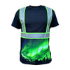 SS360º Northern Lights - Black - UPF 40 - Enhanced Visibility - Reflective Safety Shirt
