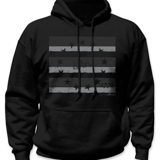 1776 Betsy Ross - Safety Stripe Hoodie - Gray/Reflective/Black