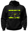 Basecamp Hi-Vis Safety Stripe Hoodie - Neon Yellow/Reflective/Black