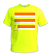 Basic Hi-Vis Safety Stripe Tee - Neon Orange/Yellow (Safety Green)