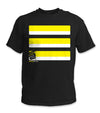 Basic Hi-Vis Safety Stripe Tee - Neon Yellow/Black