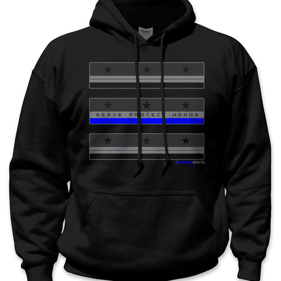 Stealth Safety Hoodie - Blue/Gray/Black
