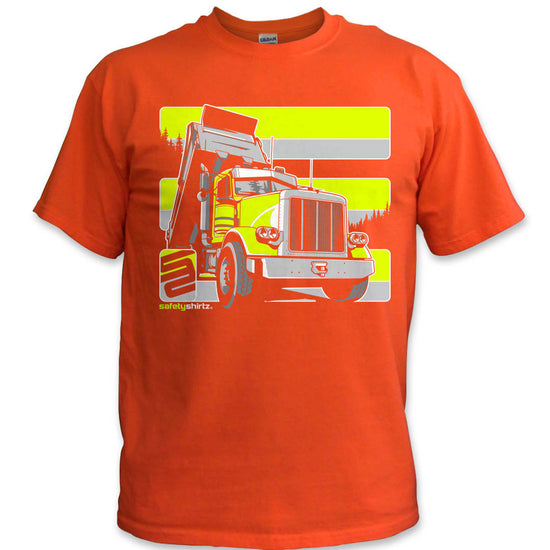 Dump Truck Safety Shirt - Yellow/Orange