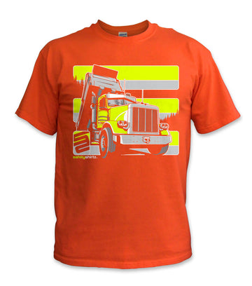 Dump Truck Safety Shirt - Yellow/Orange