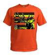 Elk Hi-Vis Safety Stripe Tee - Neon Yellow/Gray/Reflective/Orange
