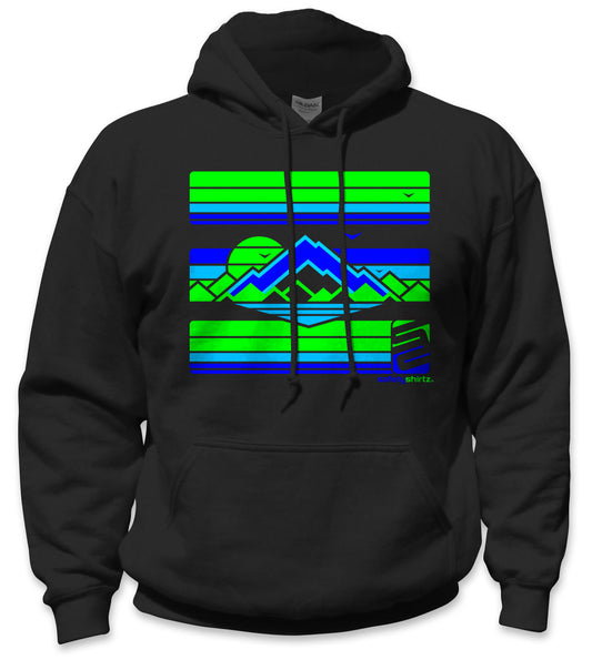  High Country Safety Hoodie - Green/Blue/Black
