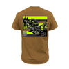 Hillclimb Hi-Vis Safety Stripe Tee - Yellow/Black Reflective/Duck Brown