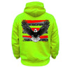 Iron Eagle Safety Stripe Hoodie - Red/Reflective/Yellow