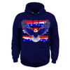 Iron Eagle Safety Stripe Hoodie - Red/Blue/Navy