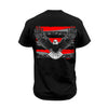 Iron Eagle Safety Stripe Tee - Red/Reflective/Black