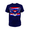 Iron Eagle Safety Stripe Tee - Red/Blue/Navy