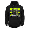Log Truck Hi-Vis Safety Stripe Hoodie - Yellow/Reflective/Black