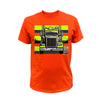 Log Truck Hi-Vis Safety Stripe Tee - Yellow/Reflective/Orange