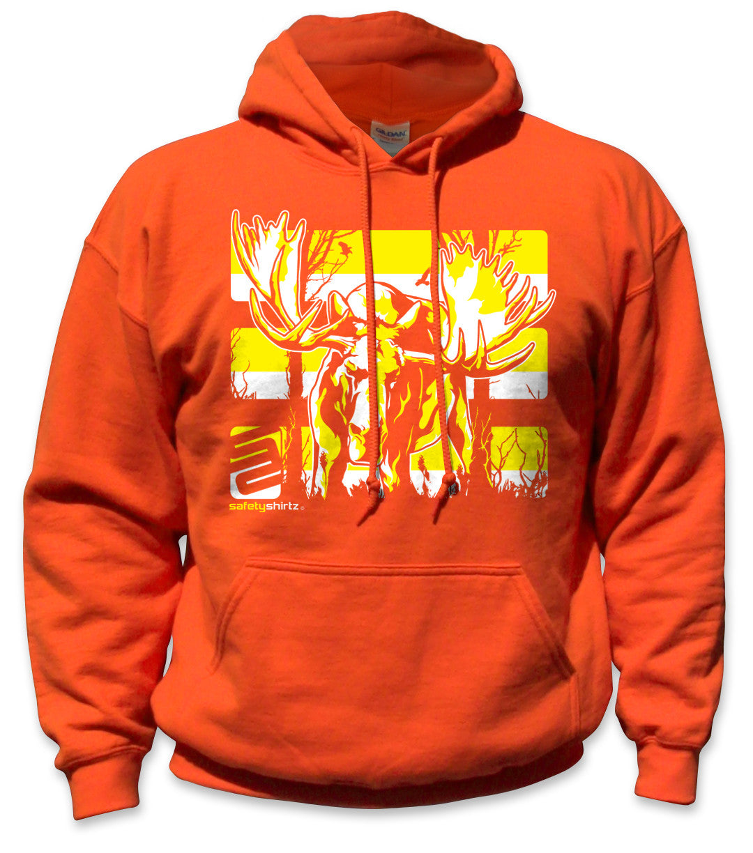 Moose Safety Hoodie - Yellow/Orange