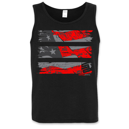 Old Glory Stealth Safety Tank Top - Red/Reflective/Gray/Black