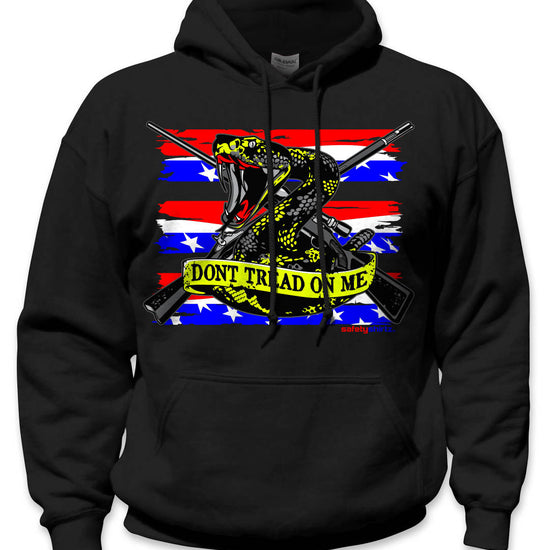 The Patriot Hi-Vis Safety Stripe Hoodie - Neon Red/Neon Yellow/Black