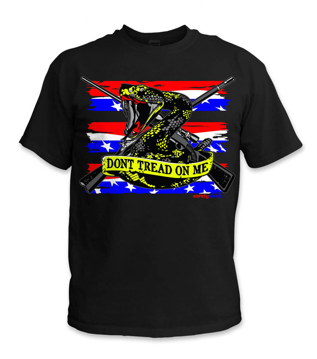 The Patriot Hi-Vis Safety Stripe Tee - Neon Red/Neon Yellow/Black