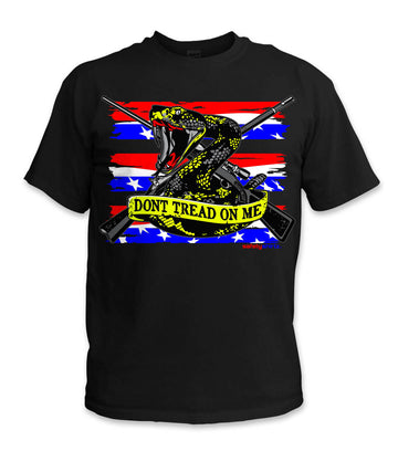 The Patriot Hi-Vis Safety Stripe Tee - Neon Red/Neon Yellow/Black
