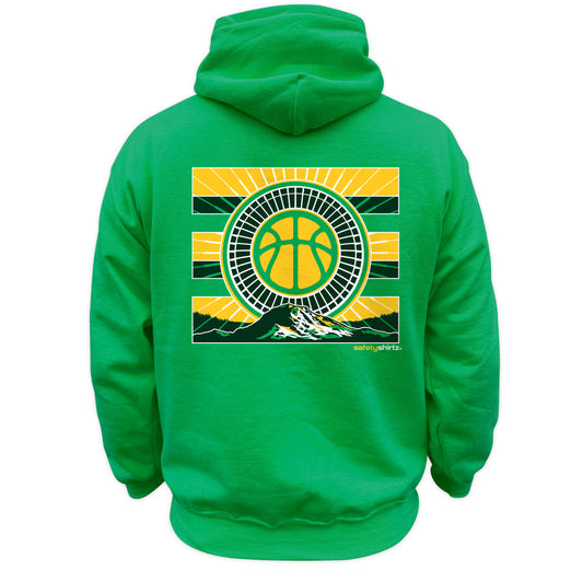 Reign Time Safety Stripe Hoodie - Yellow/White/Reflective/Green
