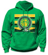 Reign Time Safety Stripe Hoodie - Yellow/White/Reflective/Green
