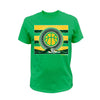 Reign Time Safety Stripe Tee - Yellow/White/Reflective/Green