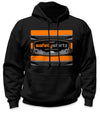 SS Badge Hi-Vis Safety Stripe Hoodie - Neon Orange/Black Reflective/Black